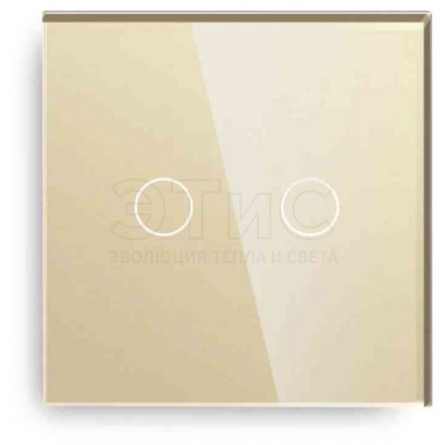 Выключатель 3Кл сенсорный скрытый золото WI-FI